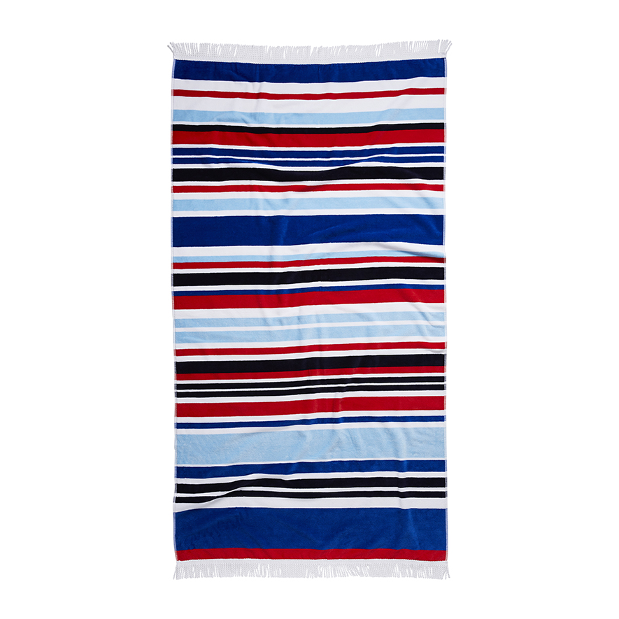 Mercer + Reid - Velour Beach Towel- Bathroom - Beach Towels - Adairs Online