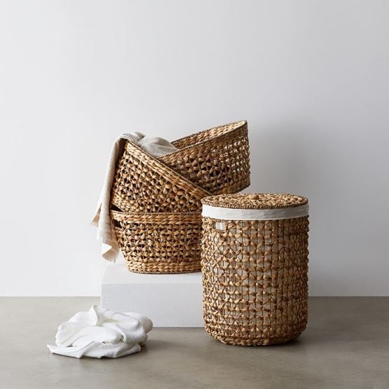 Knotted Natural Laundry Baskets