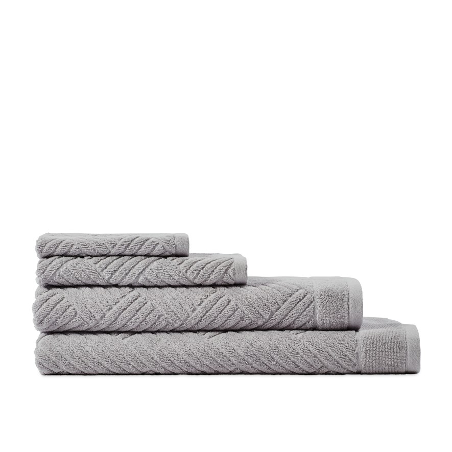 Paradise Soft Grey Towel Range | Adairs