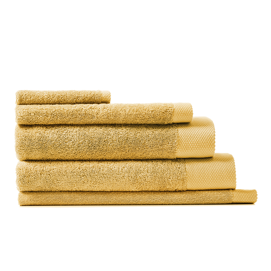 BALI TOWEL ANTHRACITE/MUSTARD