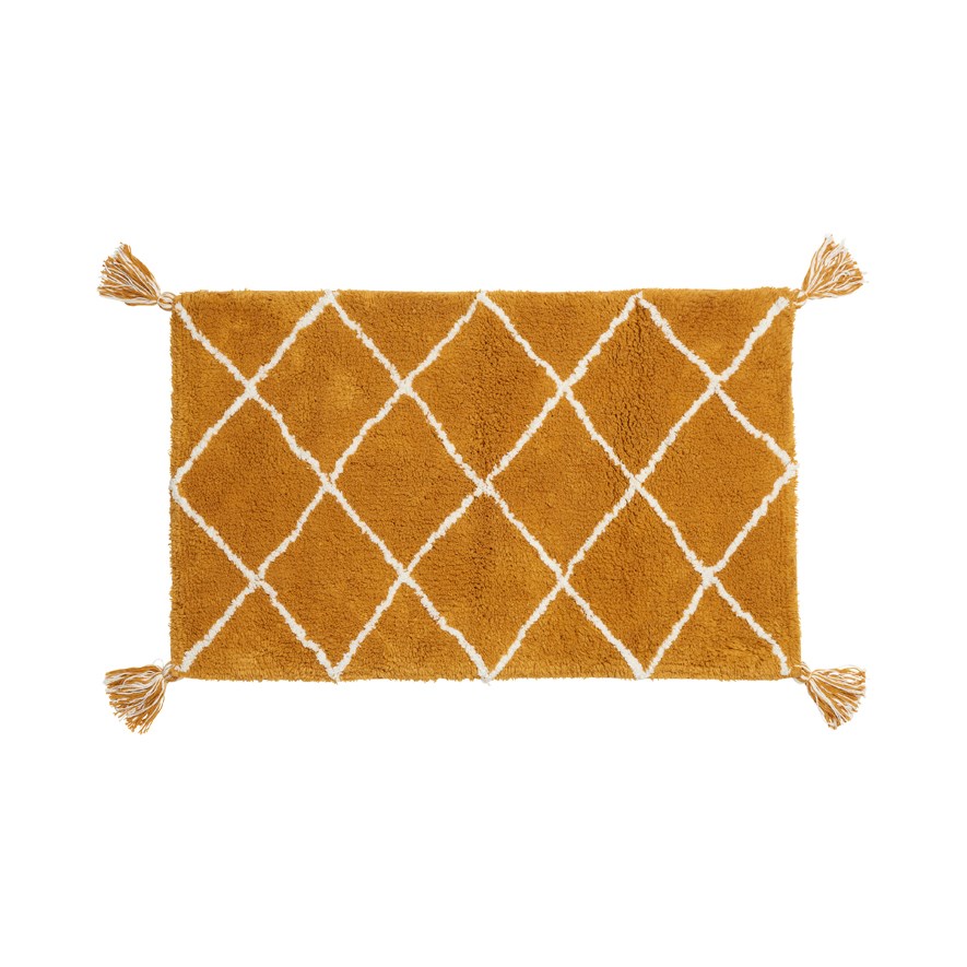 Metro Gazi Mustard Bath Mat Adairs