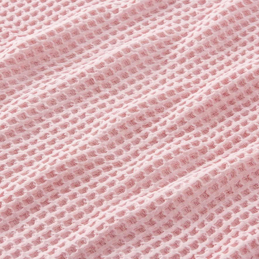 European Waffle Dusty Pink Marle Turkish Cotton Towel Range Adairs