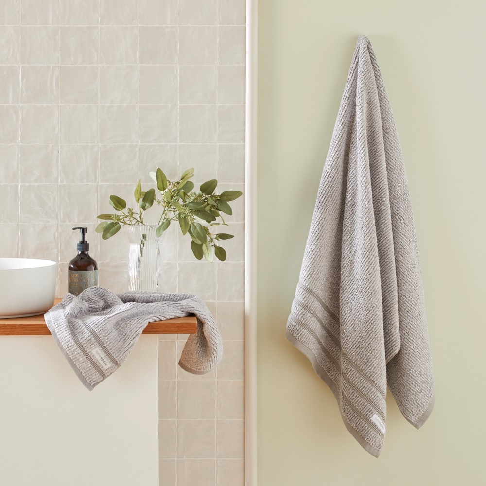 Flinders Grey Marle Towel Range Adairs