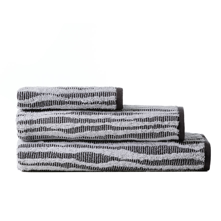 Home Republic Berlin Stripe Towels White Adairs