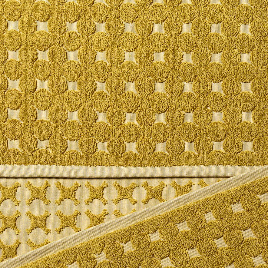 Home Republic Dahlia Towels Mustard Adairs