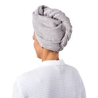 Flinders Grey Marle Hair Towel Wrap