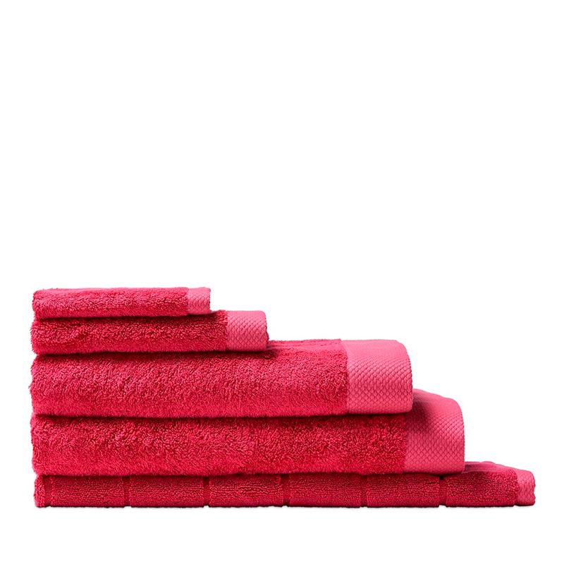 Navara Raspberry Solid Bamboo Cotton Towel Range