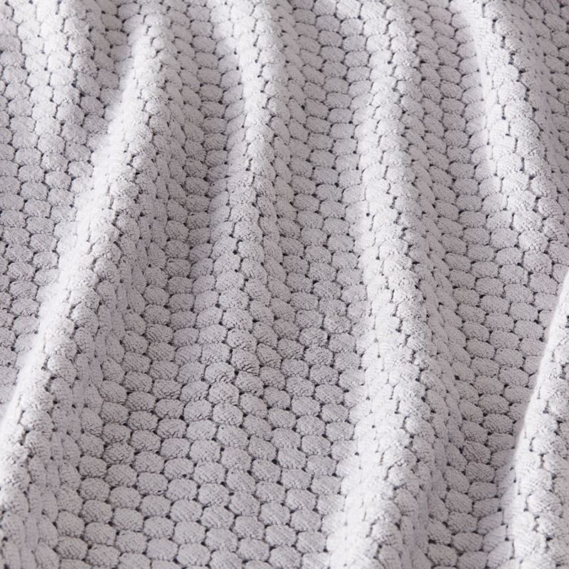 Navara Dove Grey Textured Bamboo Cotton Towel Range