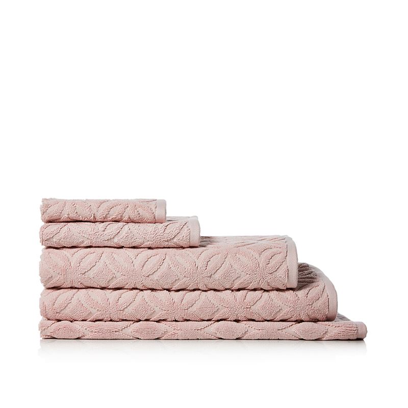 Kasbah Towels Textured Blush Pink