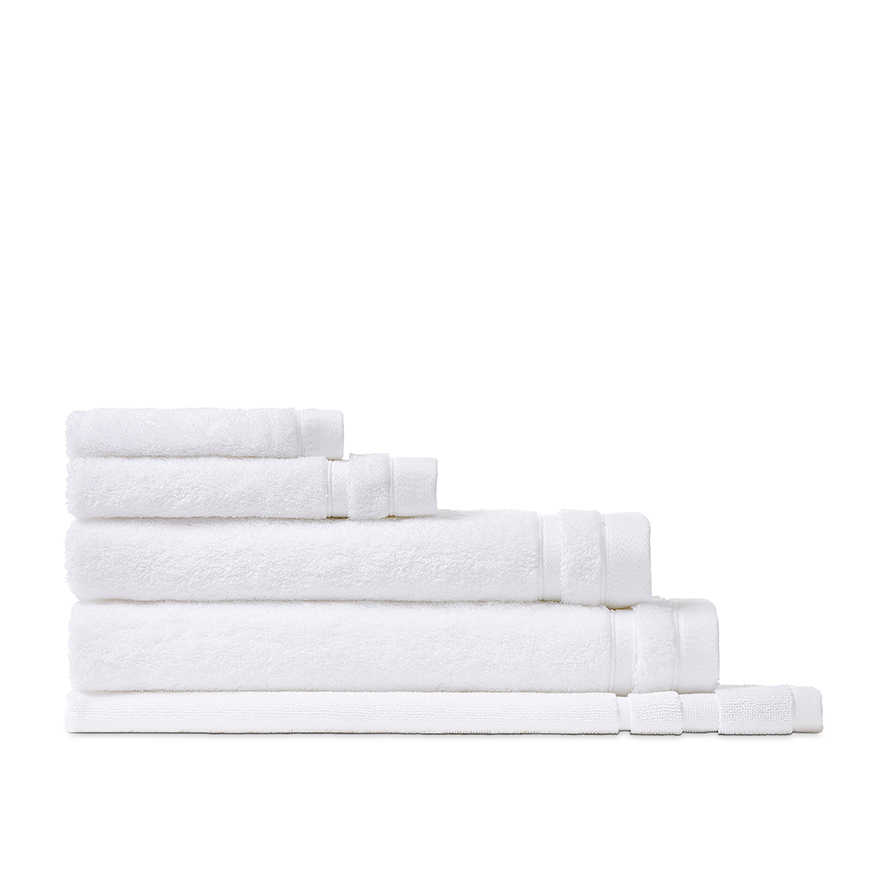Home Republic Certified Egyptian Cotton White Towel Range Adairs