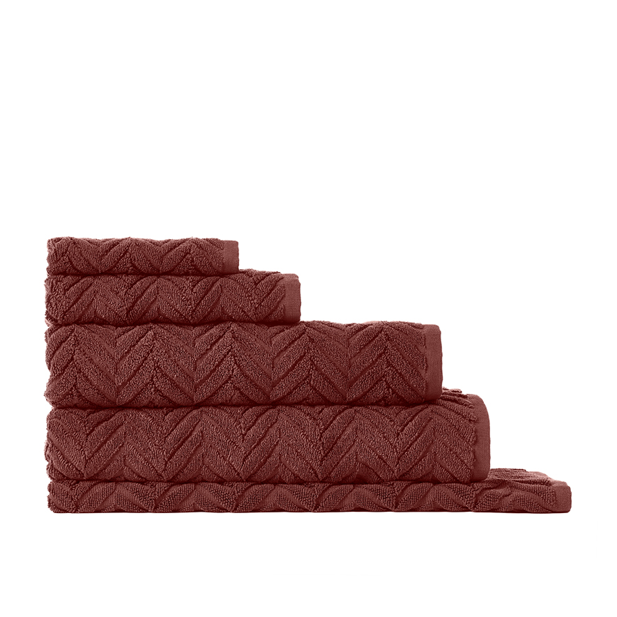 Mimosa Clay Textured Towel Range Adairs