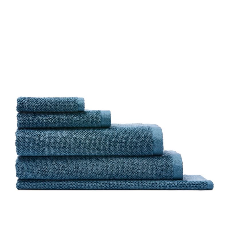 Savannah Ocean Blue Textured Towel Range
