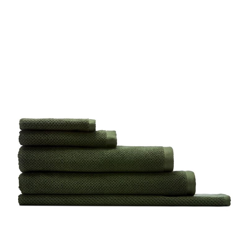 Savannah Olive Textured Towel Range