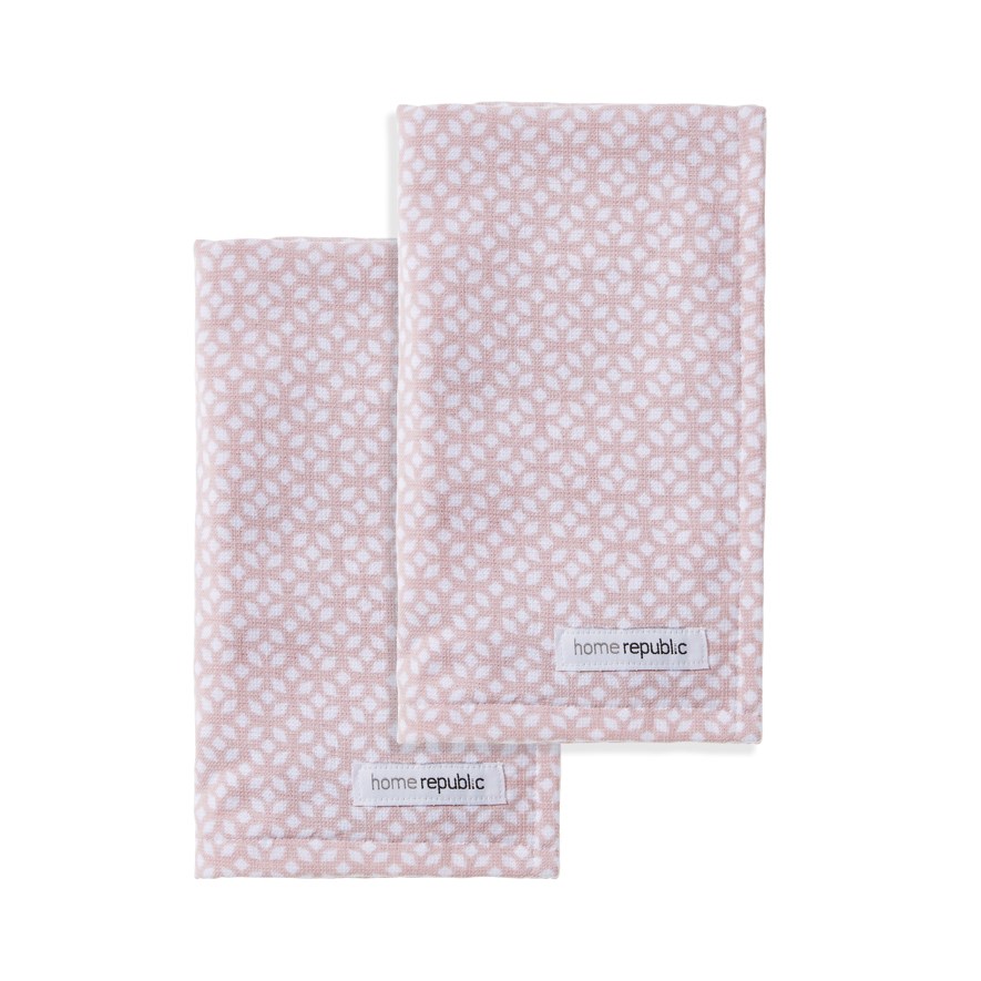 Morocco Pink Hand Towel 2 Pack Adairs