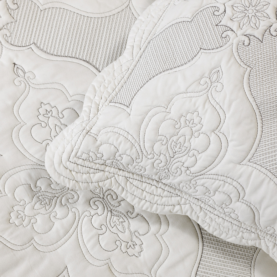 Bianca Madison White Bedspread Set + Accessories Adairs