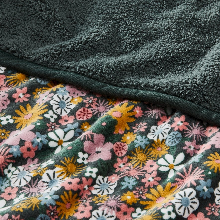 Sherpa Habitation Floral Blanket Adairs