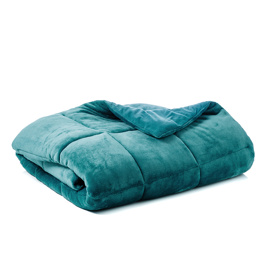 Plush Jade Quilted Blanket Adairs