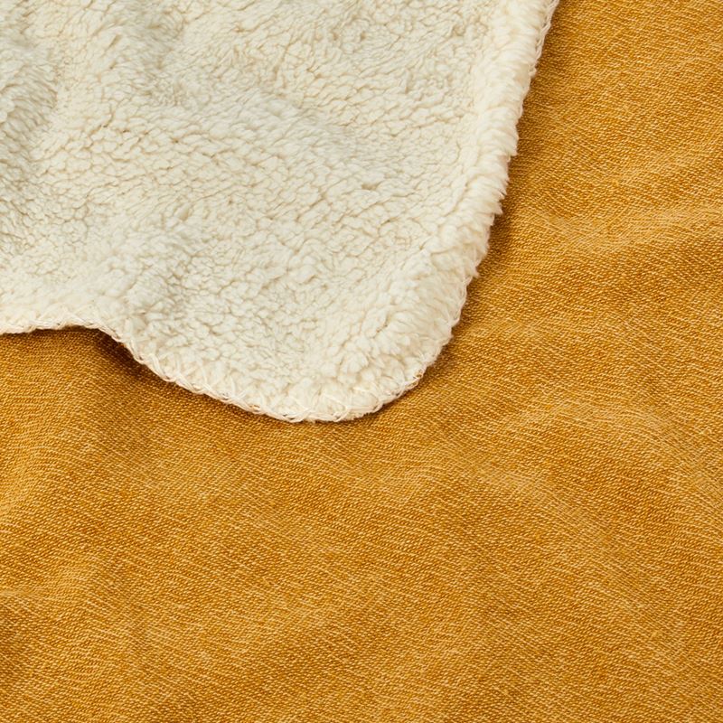 Spencer Mustard Blanket | Adairs