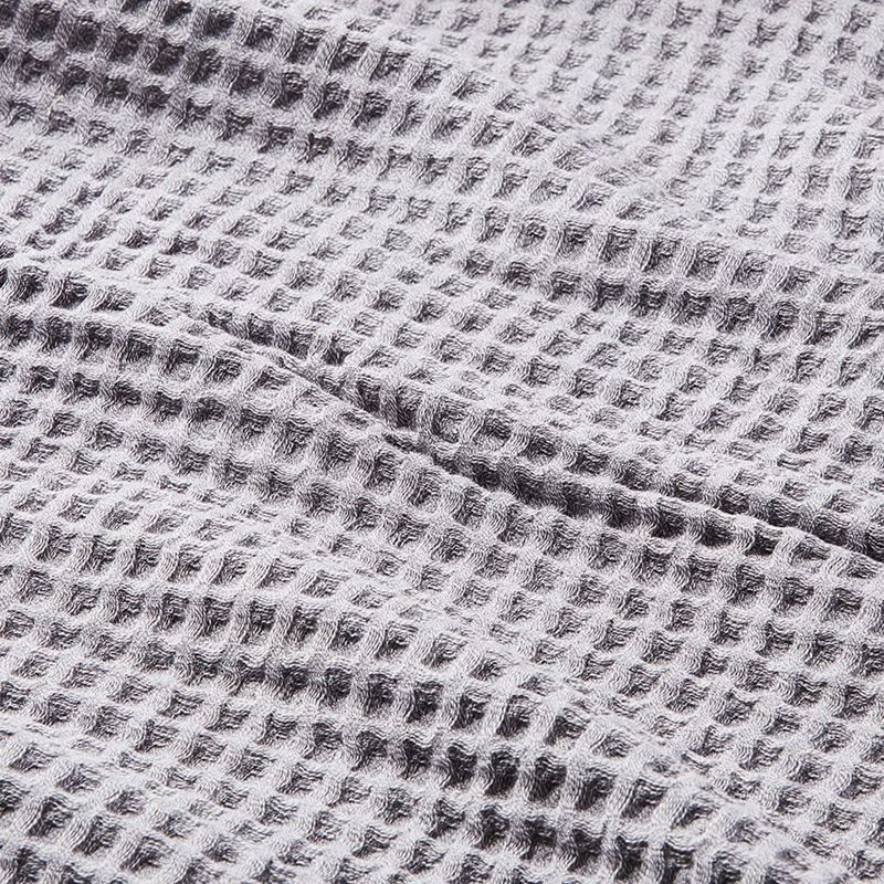 European Collection Turkish Cotton Grey Marle Waffle Blanket | Adairs