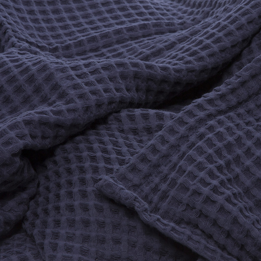 Supersoft Indigo Turkish Waffle Blanket Adairs