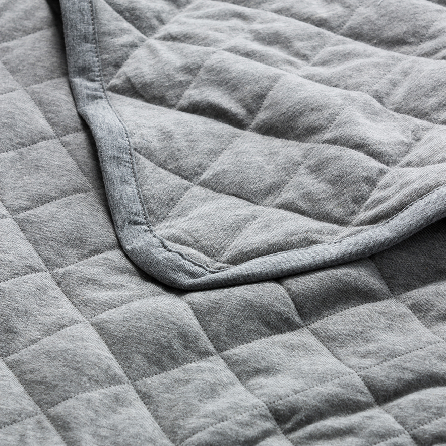 Home Republic Jersey Grey Marle Quilted Blanket Adairs