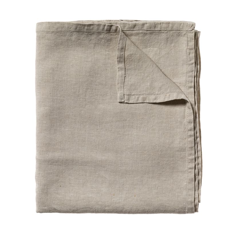 Vintage Washed Natural Linen Blanket
