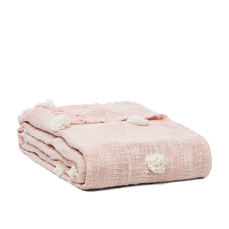 Maroka Dusty Pink Blanket