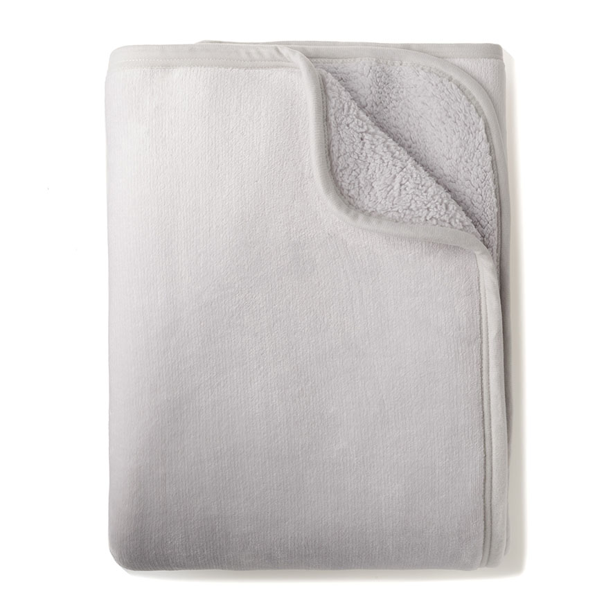 Mercer + Reid Sherpa Silver Blanket Adairs