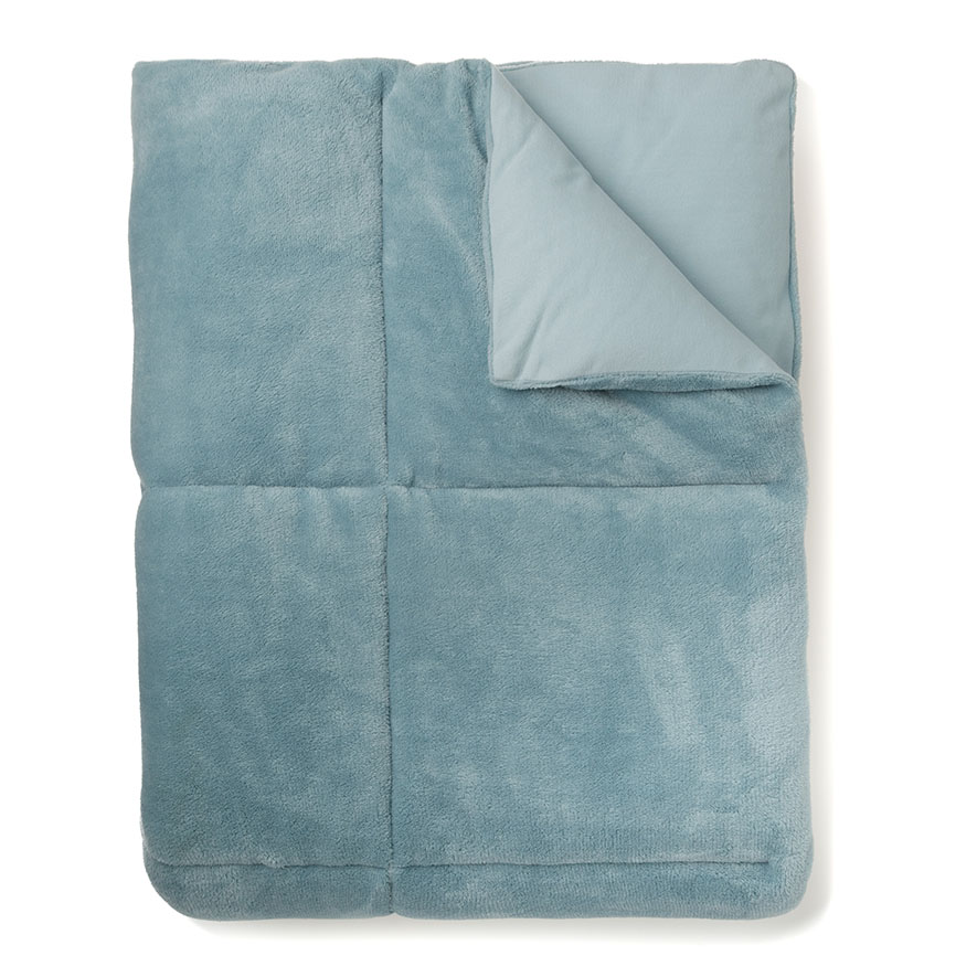 Mercer + Reid Plush Quilted Blanket Sage Bedroom Blankets Adairs