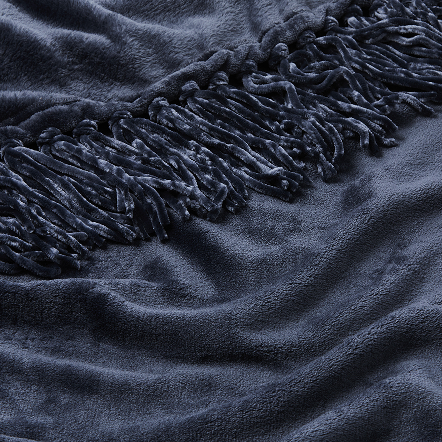 Mercer + Reid Supersoft Indigo Blanket Adairs