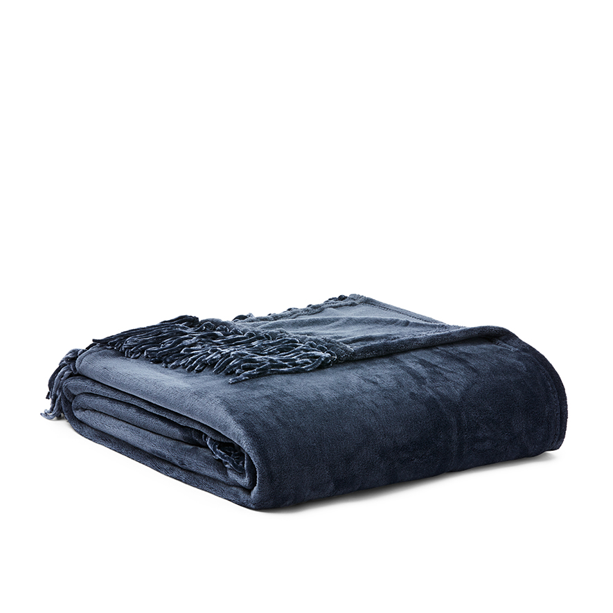 Mercer + Reid Supersoft Indigo Blanket Adairs
