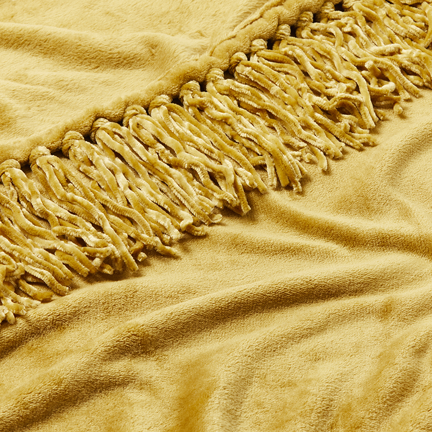 Mercer + Reid Supersoft Mustard Blanket Adairs