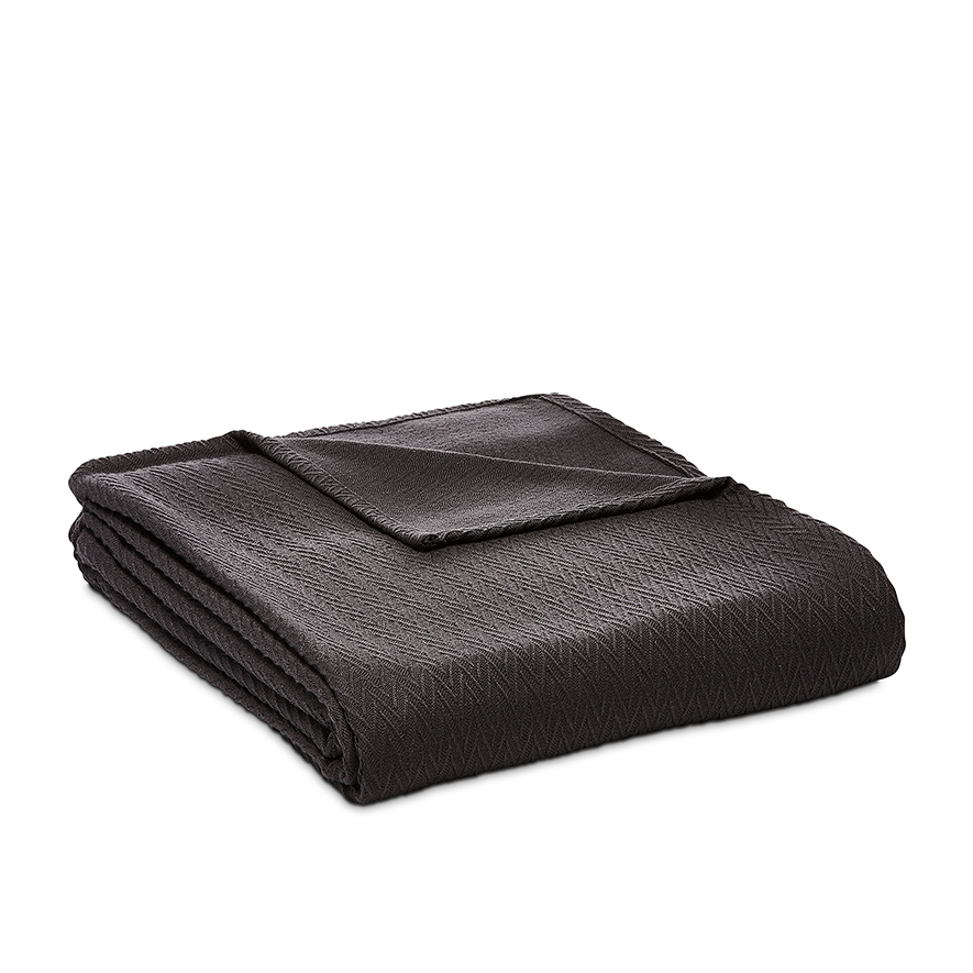 Summer Weight Coal Cotton Bamboo Blanket Adairs