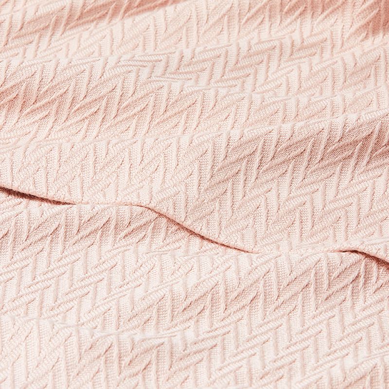 Summer Weight Dusty Pink Cotton Bamboo Blanket 