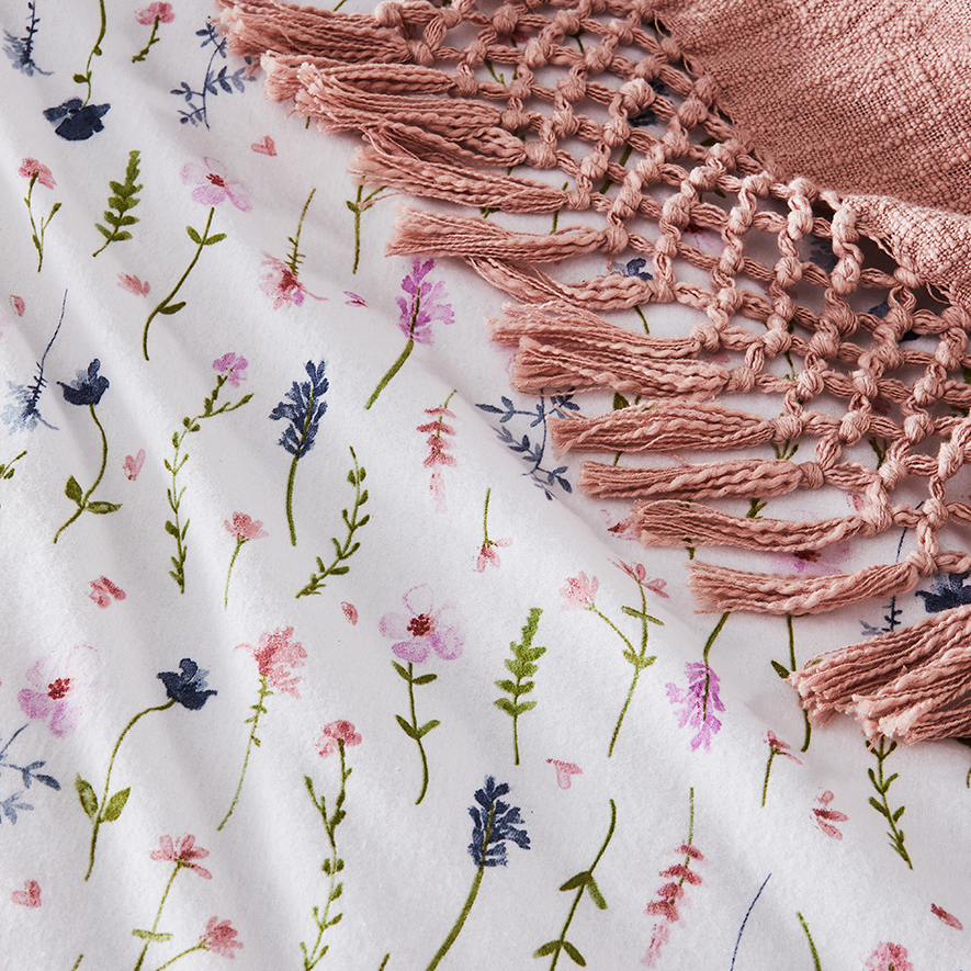 Printed Flannelette Multi Floral Quilt Cover Set Adairs