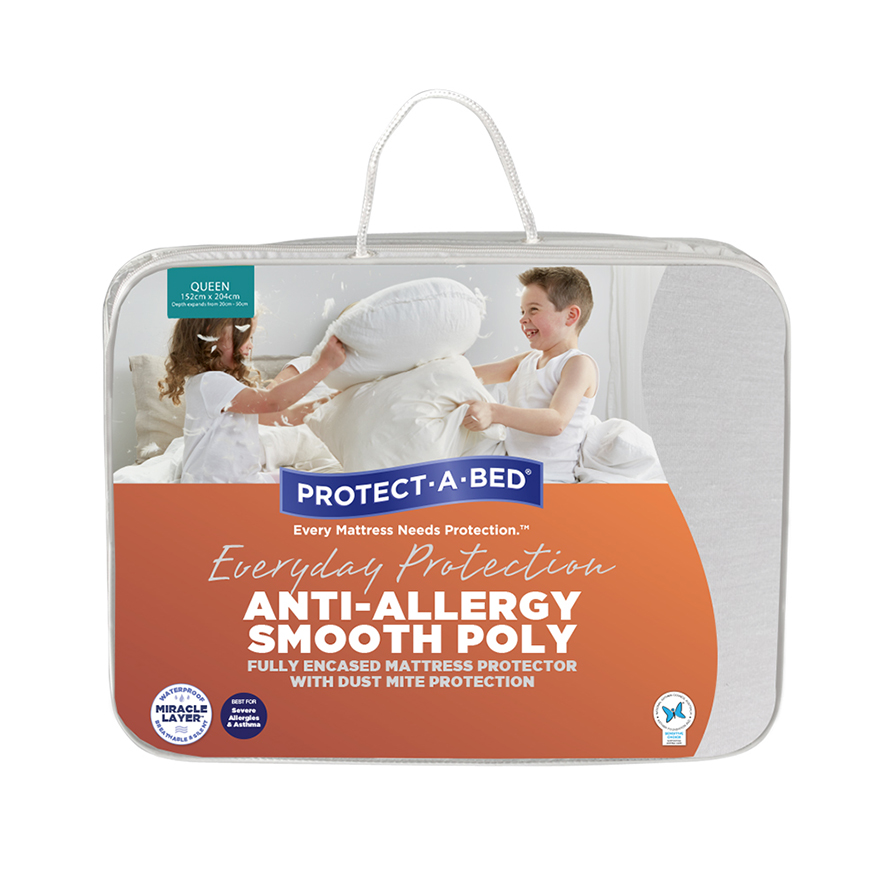 Protect A Bed AntiAllergy Smooth Poly Fully Encased Mattress