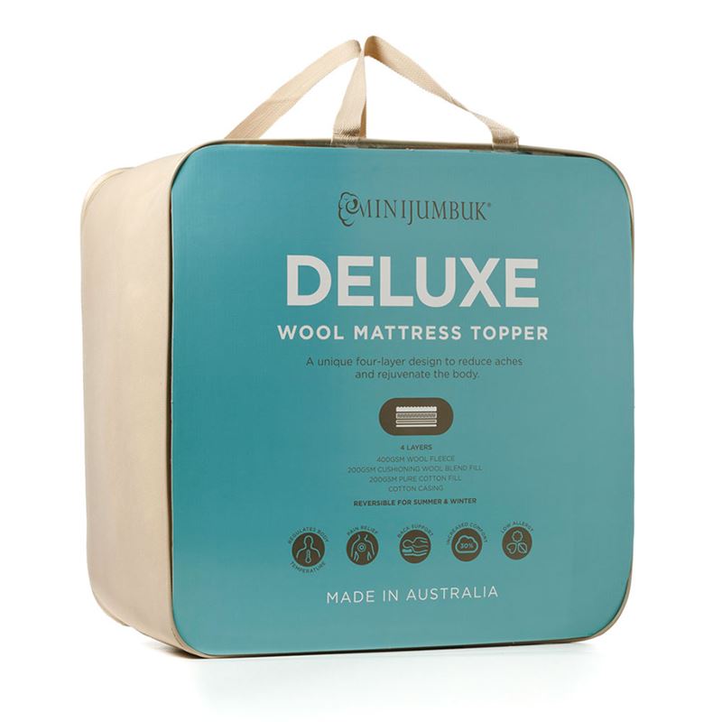 Deluxe Wool Fitted Mattress Topper