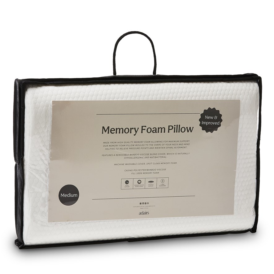 Adairs memory foam pillow Clearance