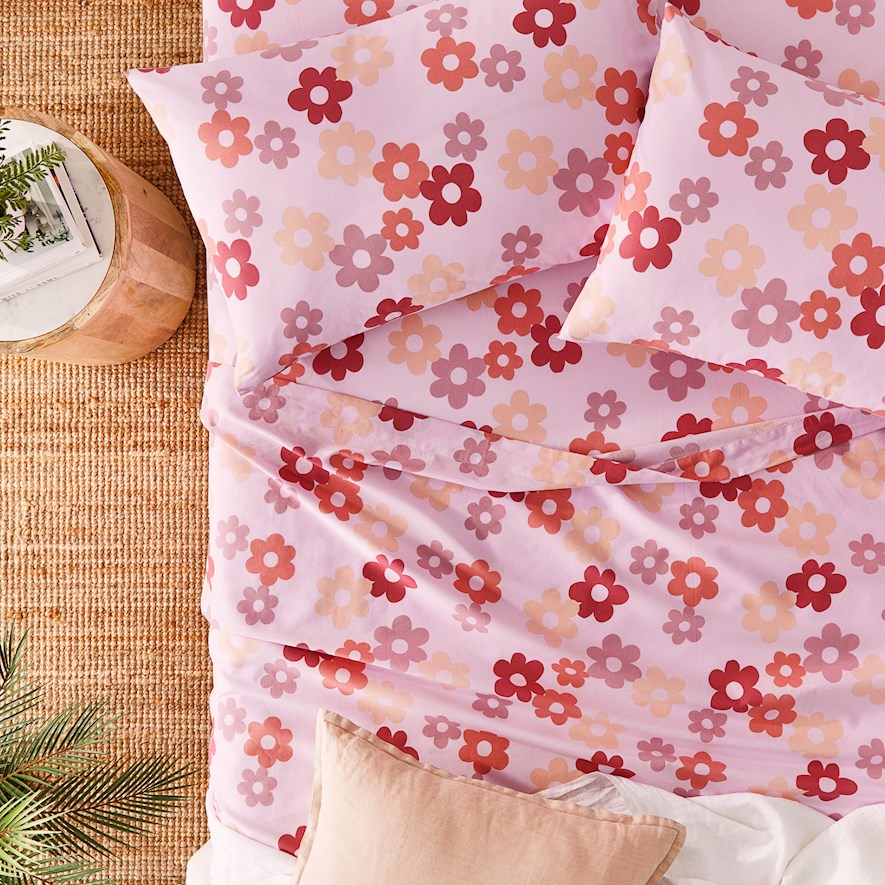 Perfect Cotton Percale Autumn Floral Sheet Set Adairs