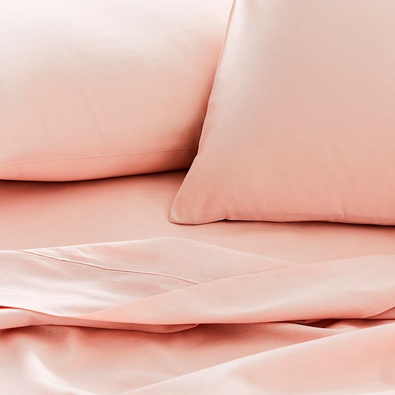 Plain Dye Perfect Cotton Percale Pink Sheet Set
