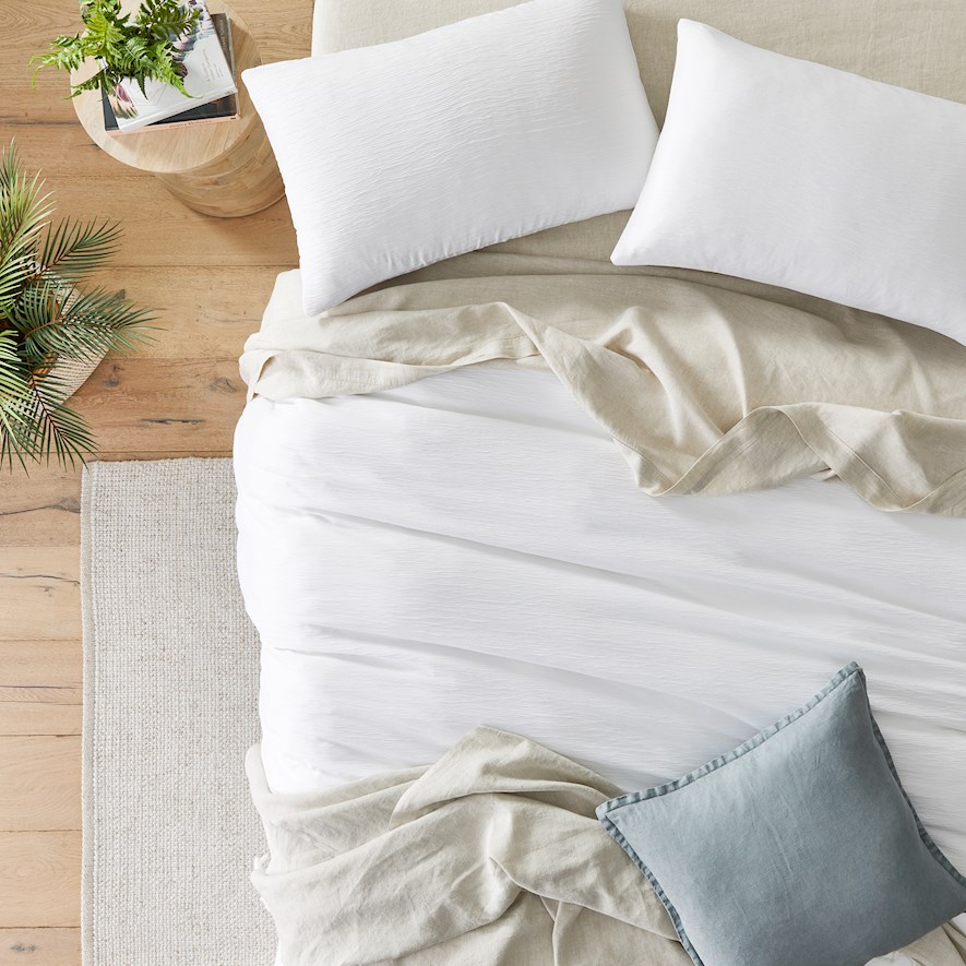 Zanthea White Quilt Cover Set Adairs