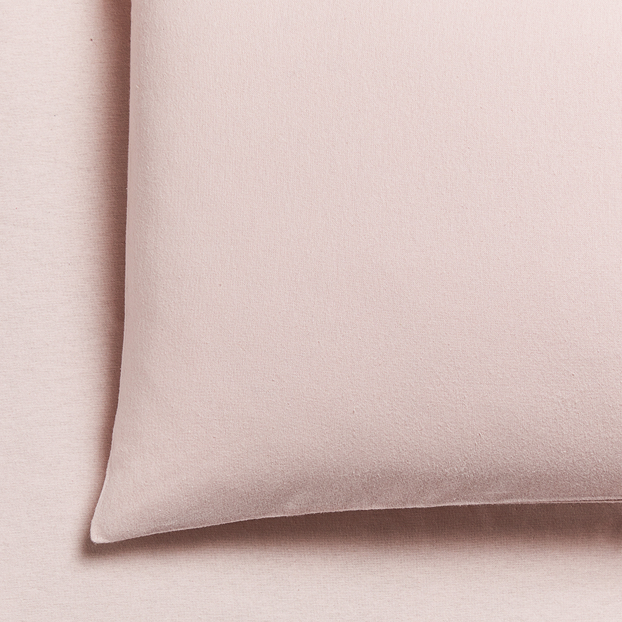 Plain Dyed Flannelette Pink Sheet Set Adairs