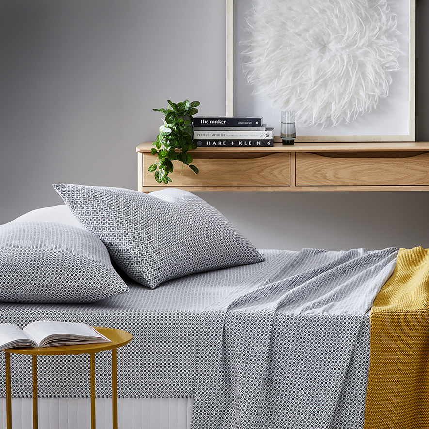 Printed Flannelette Starburst Sheet Set Adairs