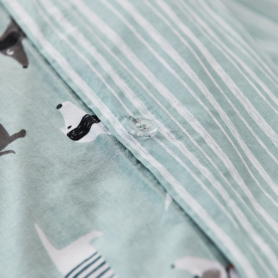 Metro Sausage Dog Grey Quilt Cover Set + Separates Adairs