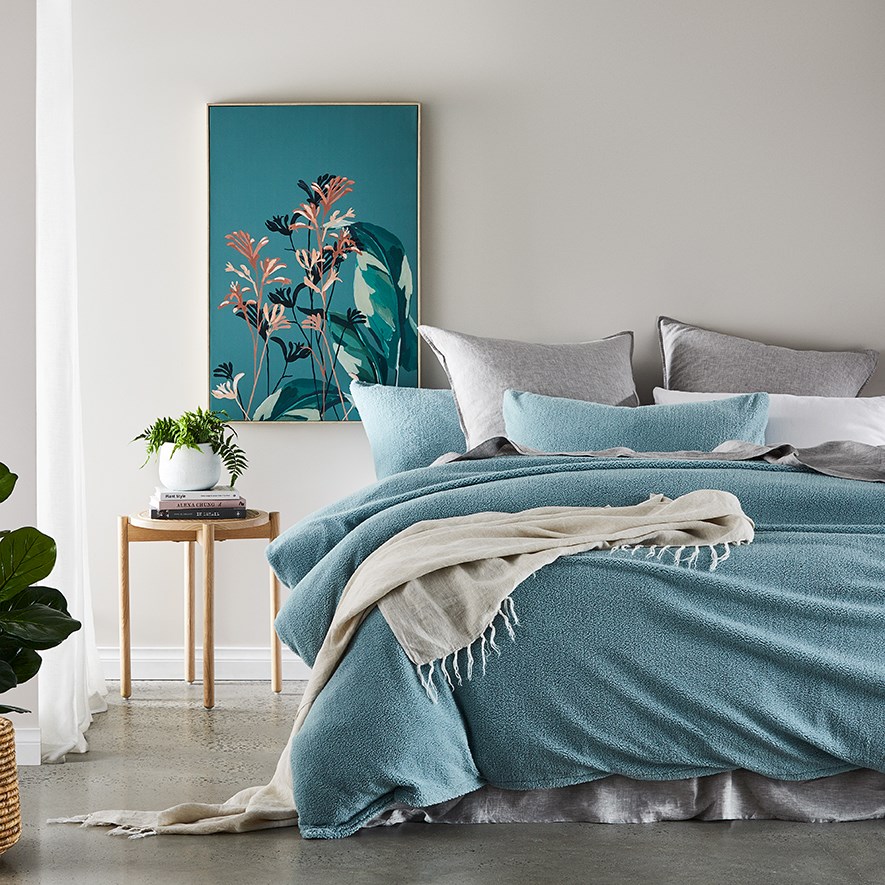 Sherpa Blue Quilt Cover Set + Separates Adairs