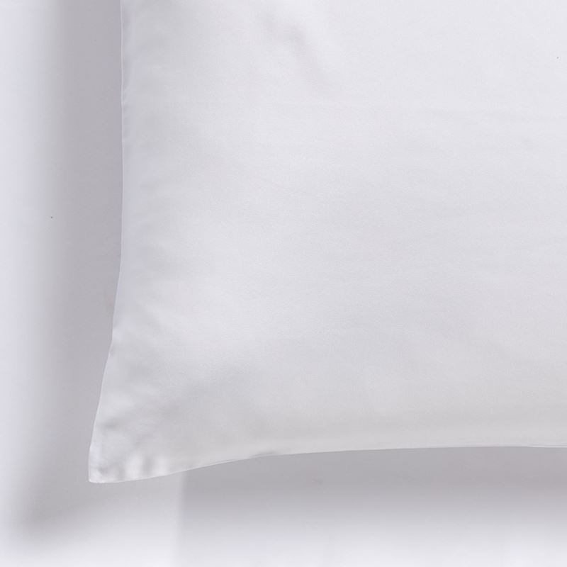 Satin White Standard Pillowcase 