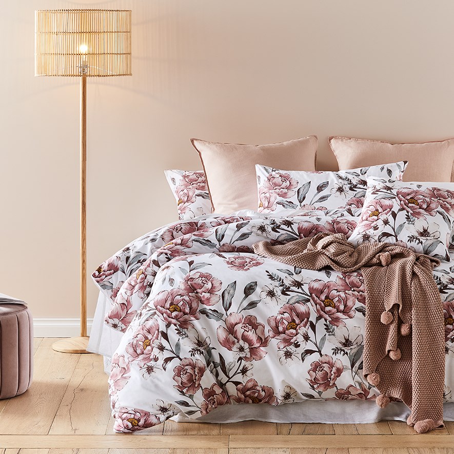 Luella Pink Quilt Cover Set + Separates Adairs