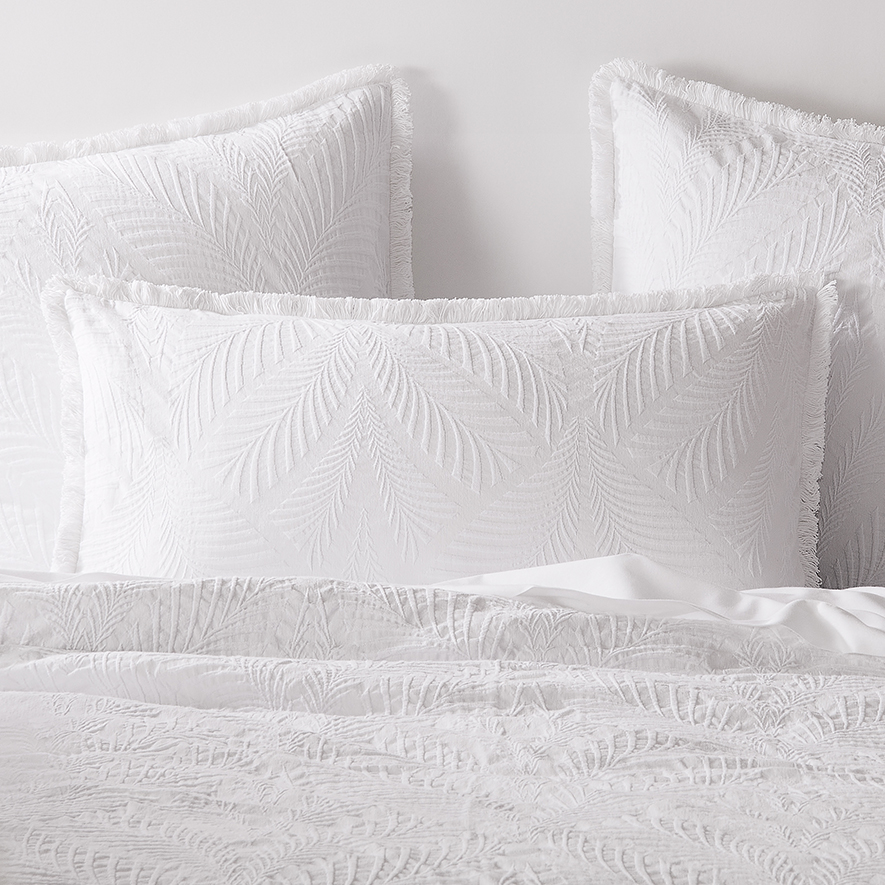 Nahla Matelasse White Pillowcase Adairs