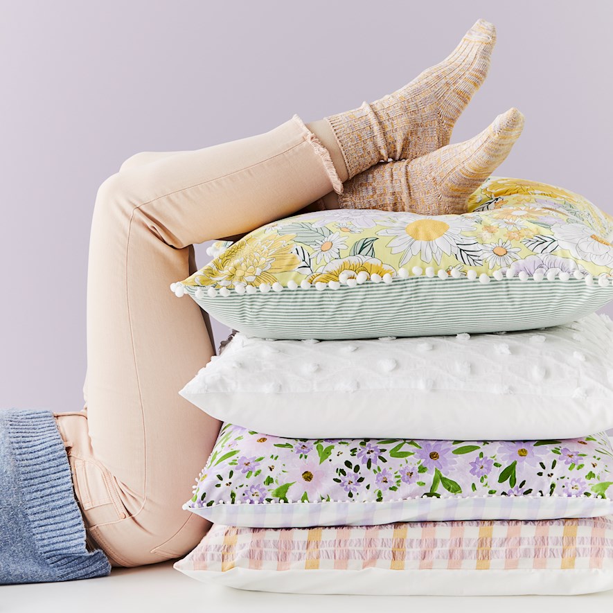 Lilac Garden Multi Pillowcase Adairs