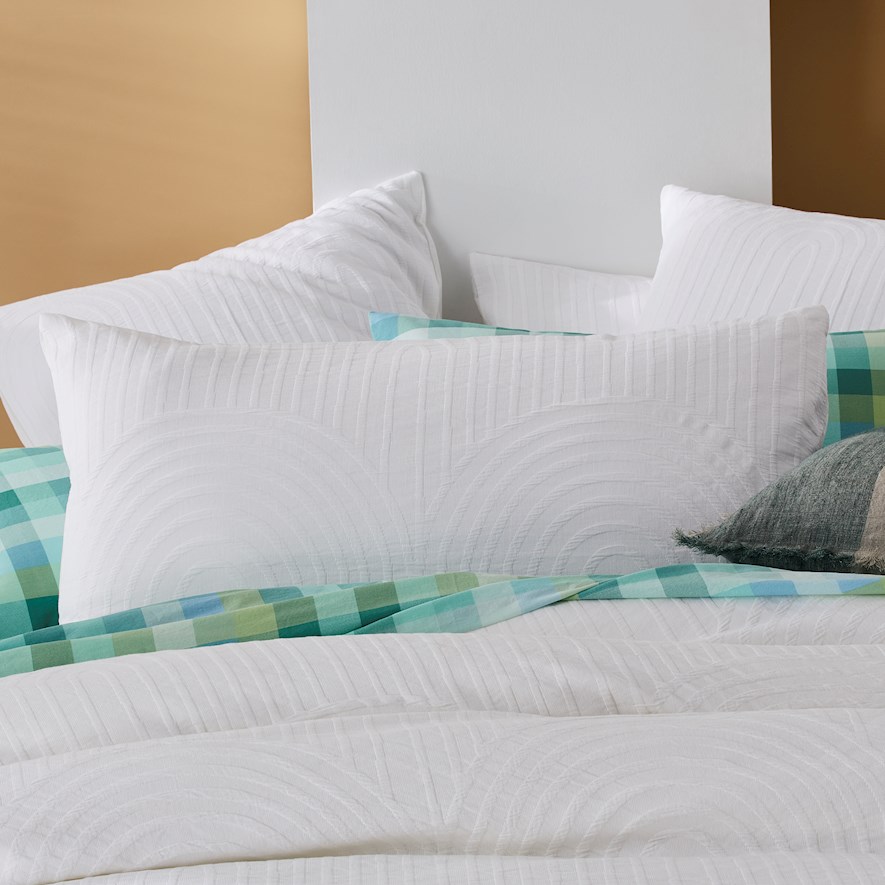 Andie White Matelasse Pillowcase Adairs